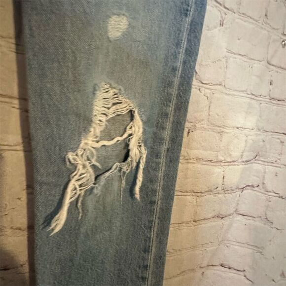 Vintage Levi's 501 Distressed Jeans Big E Tab Size W 25 L 26 - Picture 5 of 16